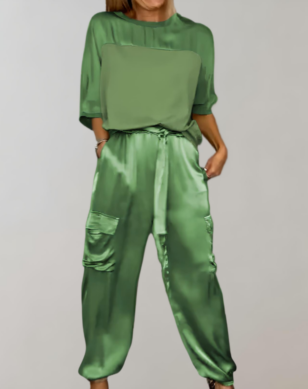 Finley - Conjunto Lounge Cargo Seda
