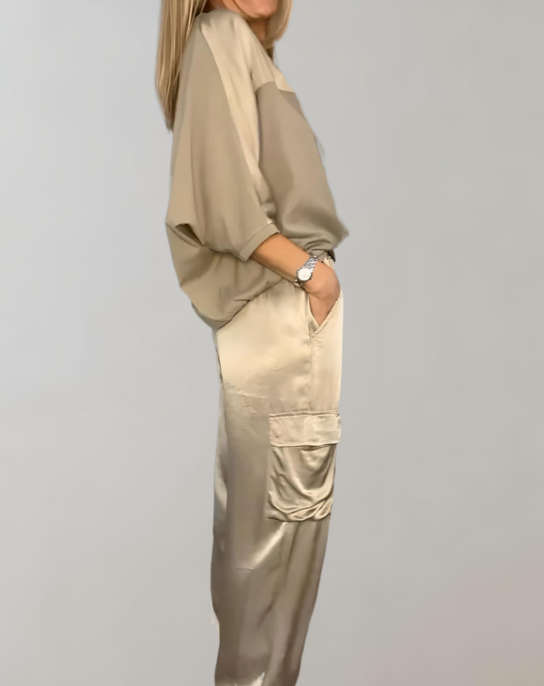 Finley - Conjunto Lounge Cargo Seda