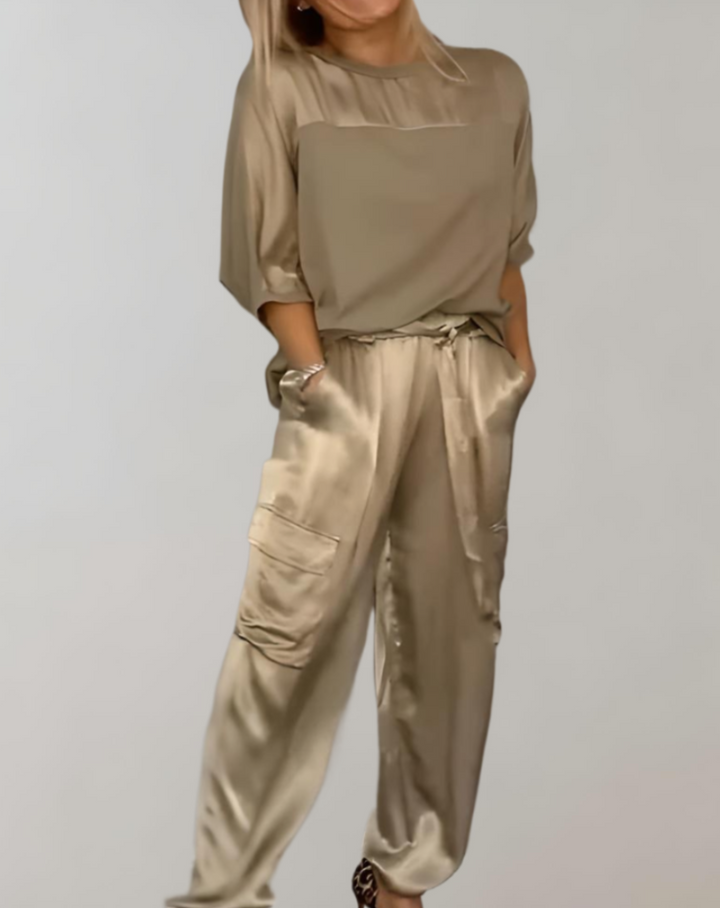 Finley - Conjunto Lounge Cargo Seda