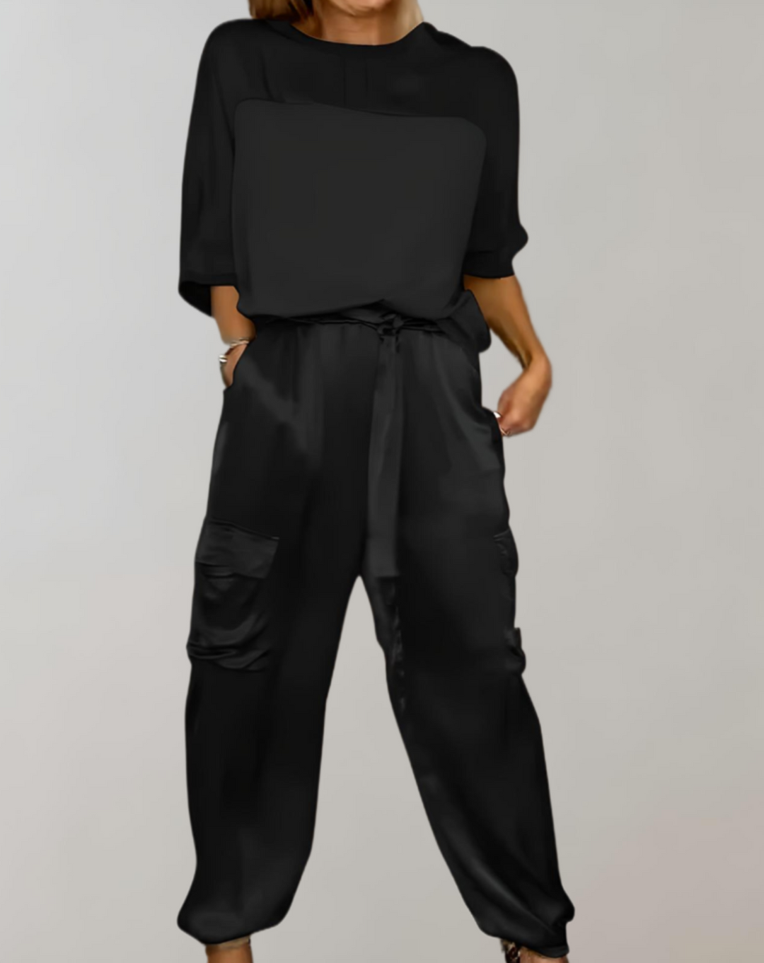 Finley - Conjunto Lounge Cargo Seda