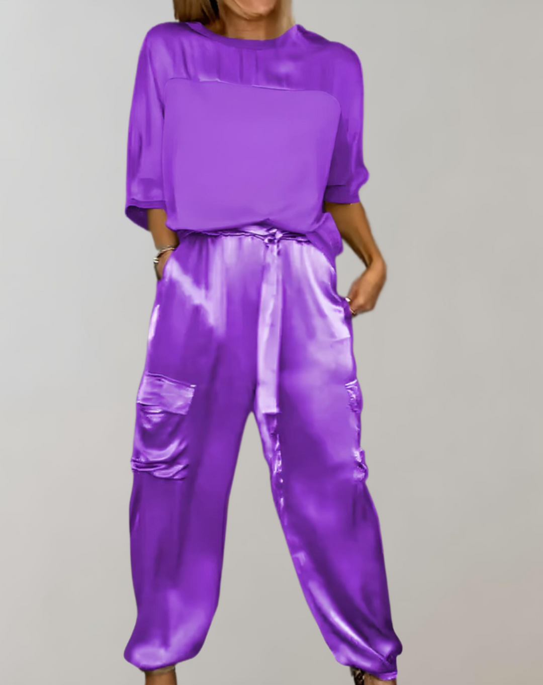 Finley - Conjunto Lounge Cargo Seda