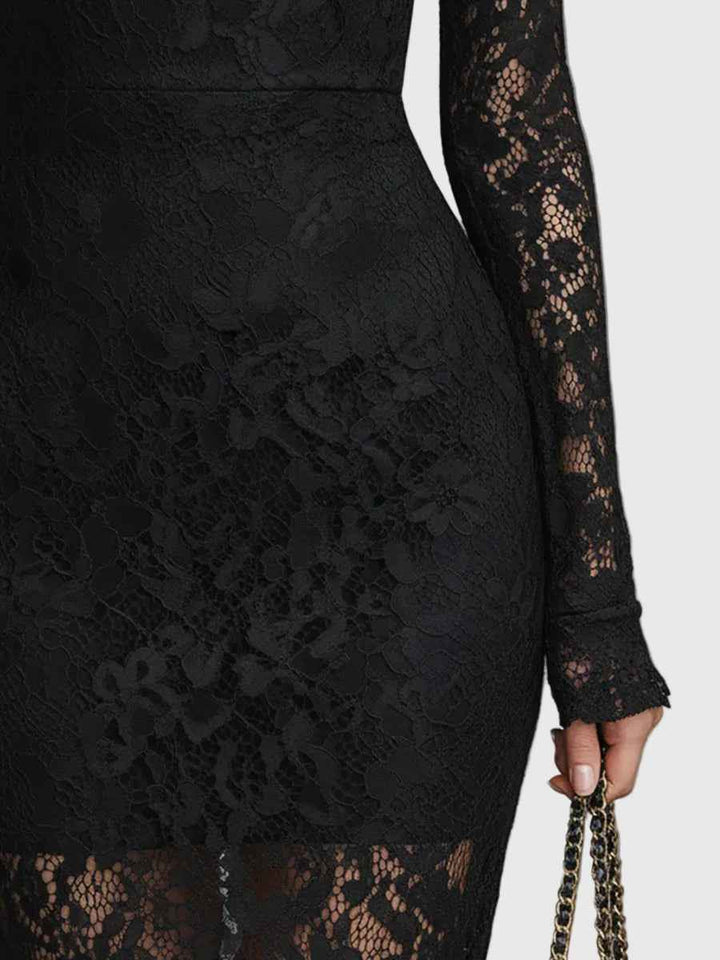 Monica | Maxijurk com Elegante Acabamento em Renda e Saia Larga