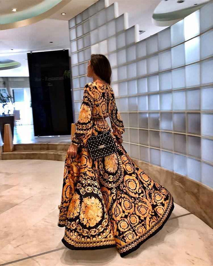 Faye - Vestido Boho Impresso