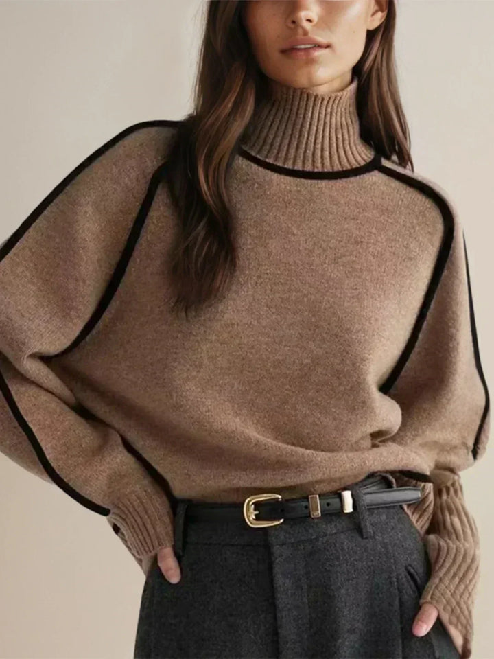 Sandrine | Pullover elegante com gola alta