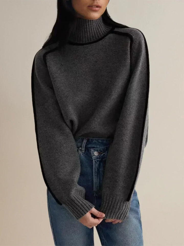 Sandrine | Pullover elegante com gola alta