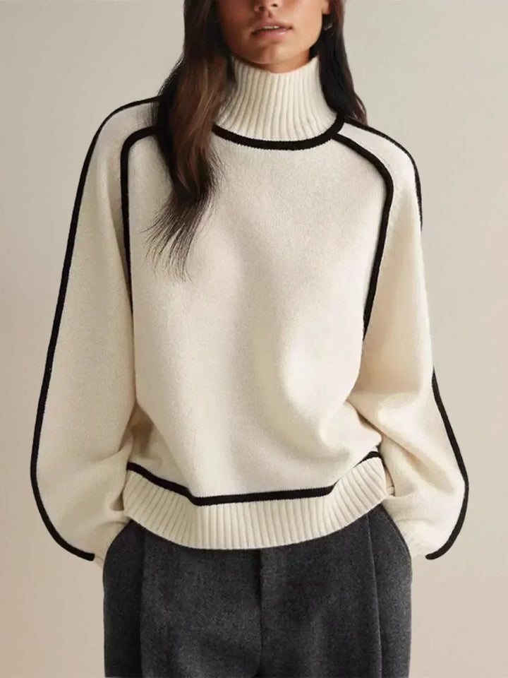 Sandrine | Pullover elegante com gola alta