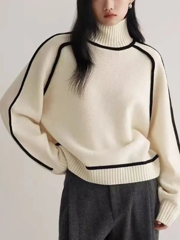Sandrine | Pullover elegante com gola alta