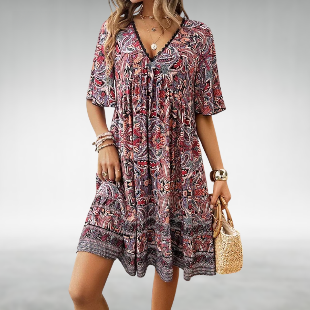 Quinley - Vestido Swing Boho