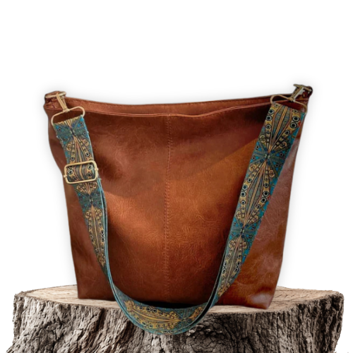 Marian™ | Bolsa de Ombro de Couro Vintage
