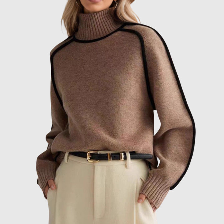 Donna | Pullover Elegante com Gola Alta
