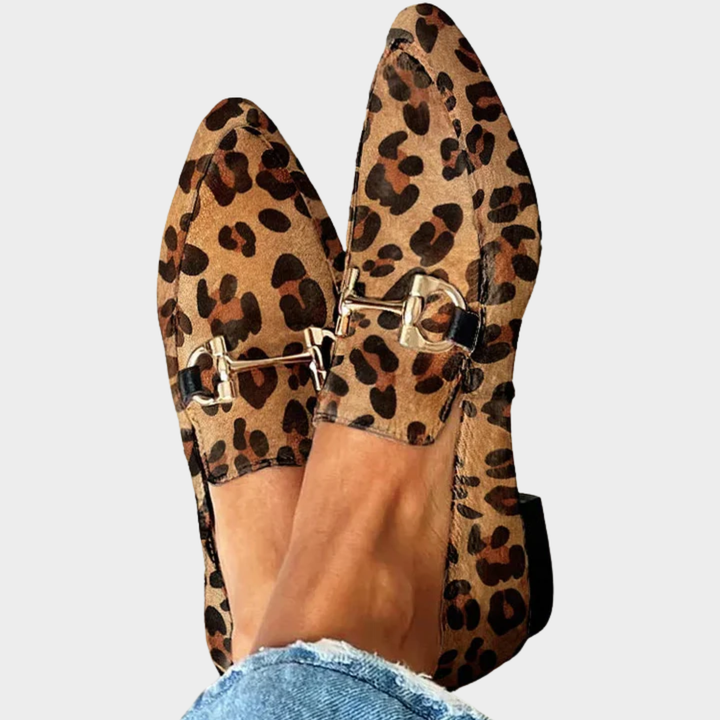 Gia - Elegante Mocassins de Leopardo
