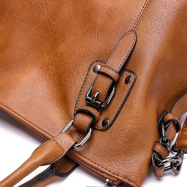 Heather™ | Saco de Couro Macio