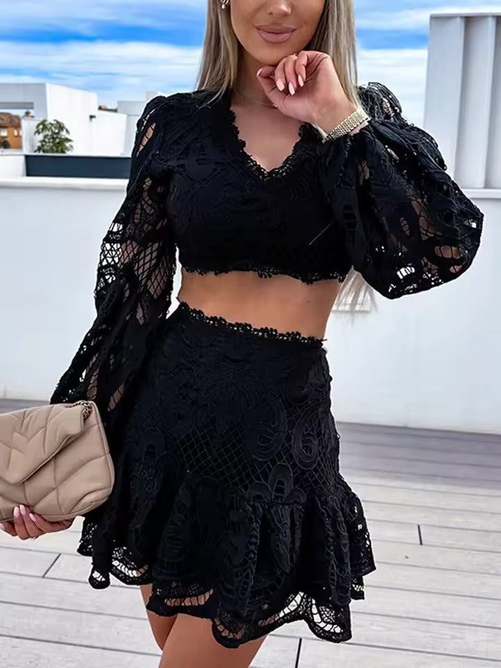 Jess - Conjunto de Renda Elegante