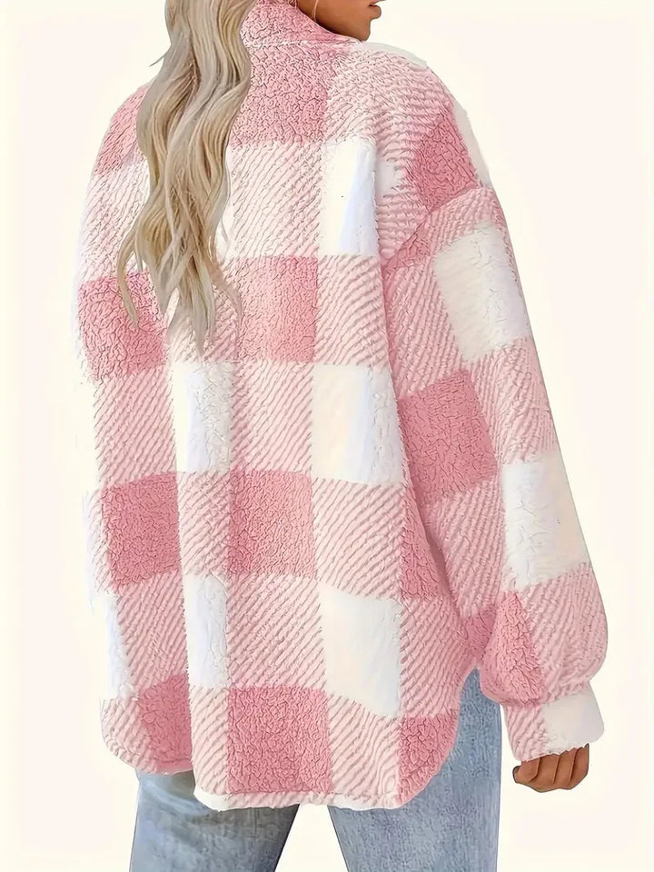 Martin | Elegante Casaco de Fleece Xadrez