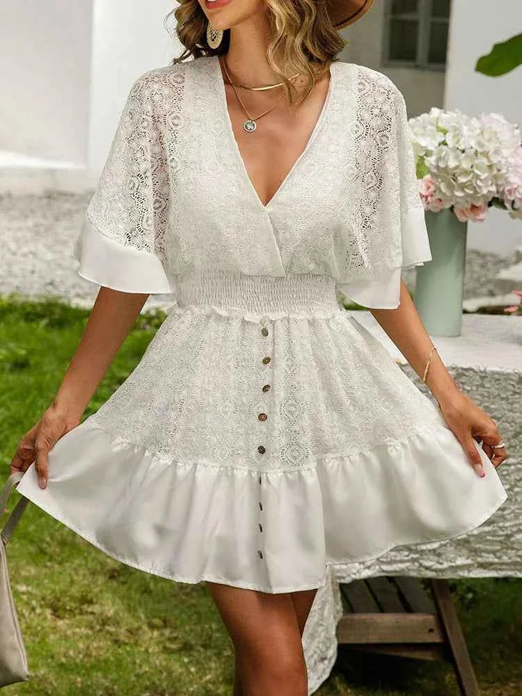 Carole - Vestido Boémio de Renda