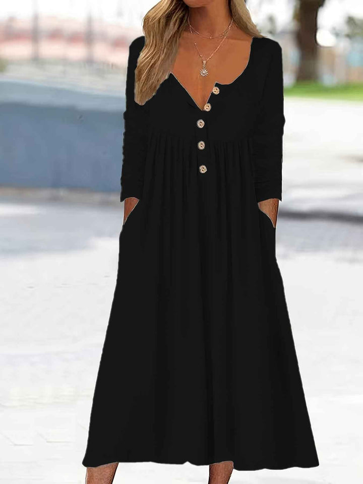 ZARA | VESTIDO MIDI COM BOTÕES À FRENTE
