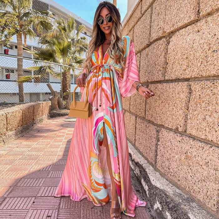 Daria - Vestido Kaftan de Férias