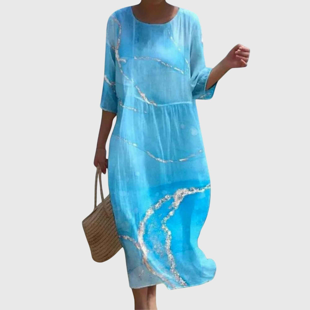 Hayley™ | Elegante Maxi Vestido de Flores