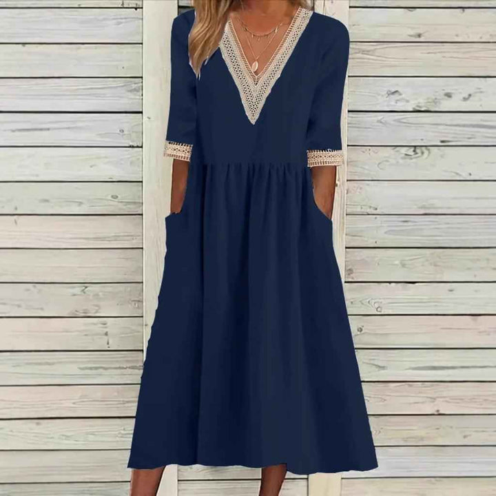 LIVIA | VESTIDO MIDI DE RENDAS