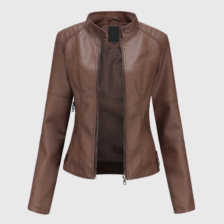 Giorgina™ - Elegante Casaco de Couro para Senhoras