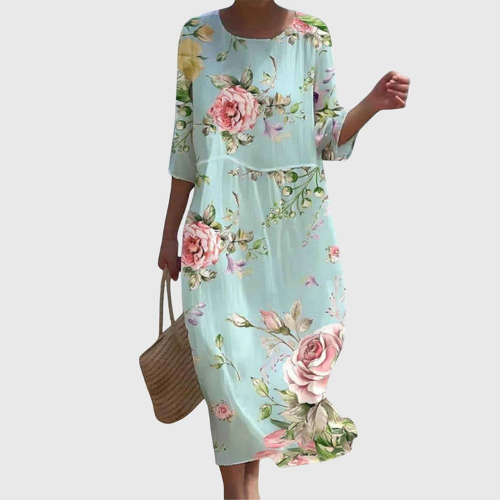 Hayley™ | Elegante Maxi Vestido de Flores