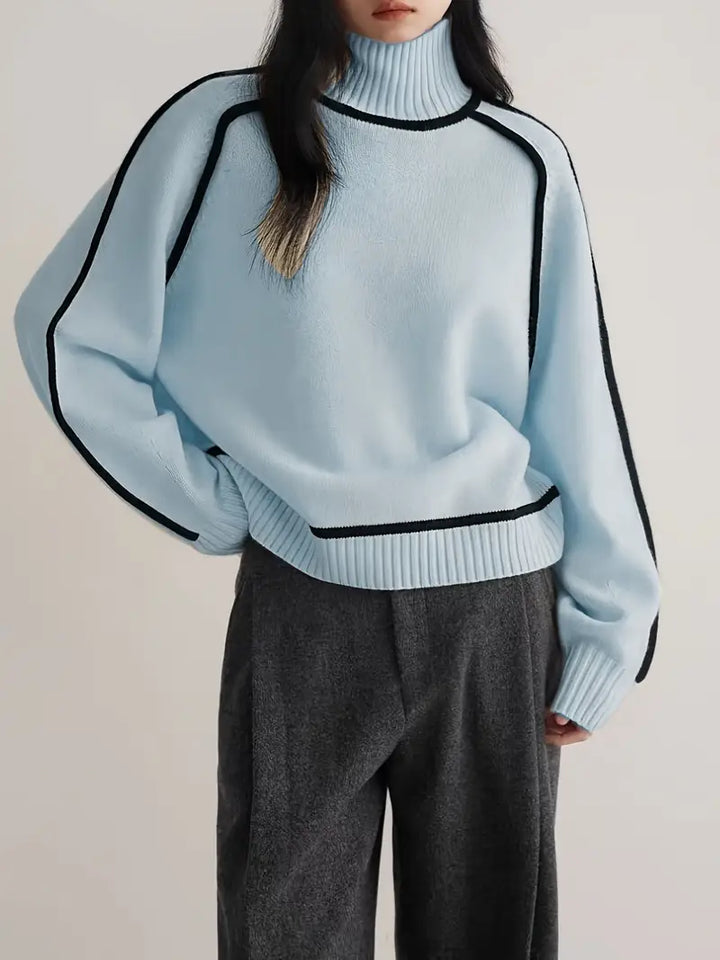 Sandrine | Pullover elegante com gola alta