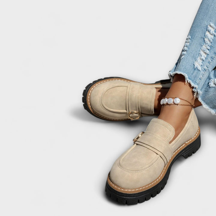 Lora™ | Sapatos Casuais com Bico Redondo