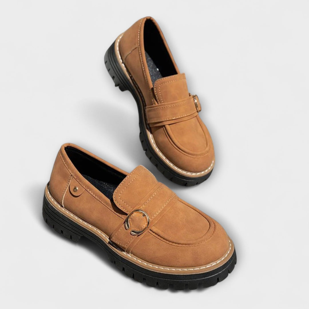 Lora™ | Sapatos Casuais com Bico Redondo