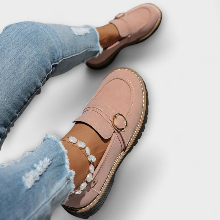 Lora™ | Sapatos Casuais com Bico Redondo