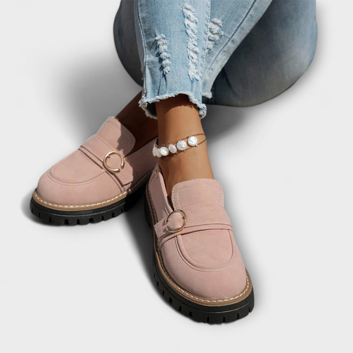 Lora™ | Sapatos Casuais com Biqueira Redonda