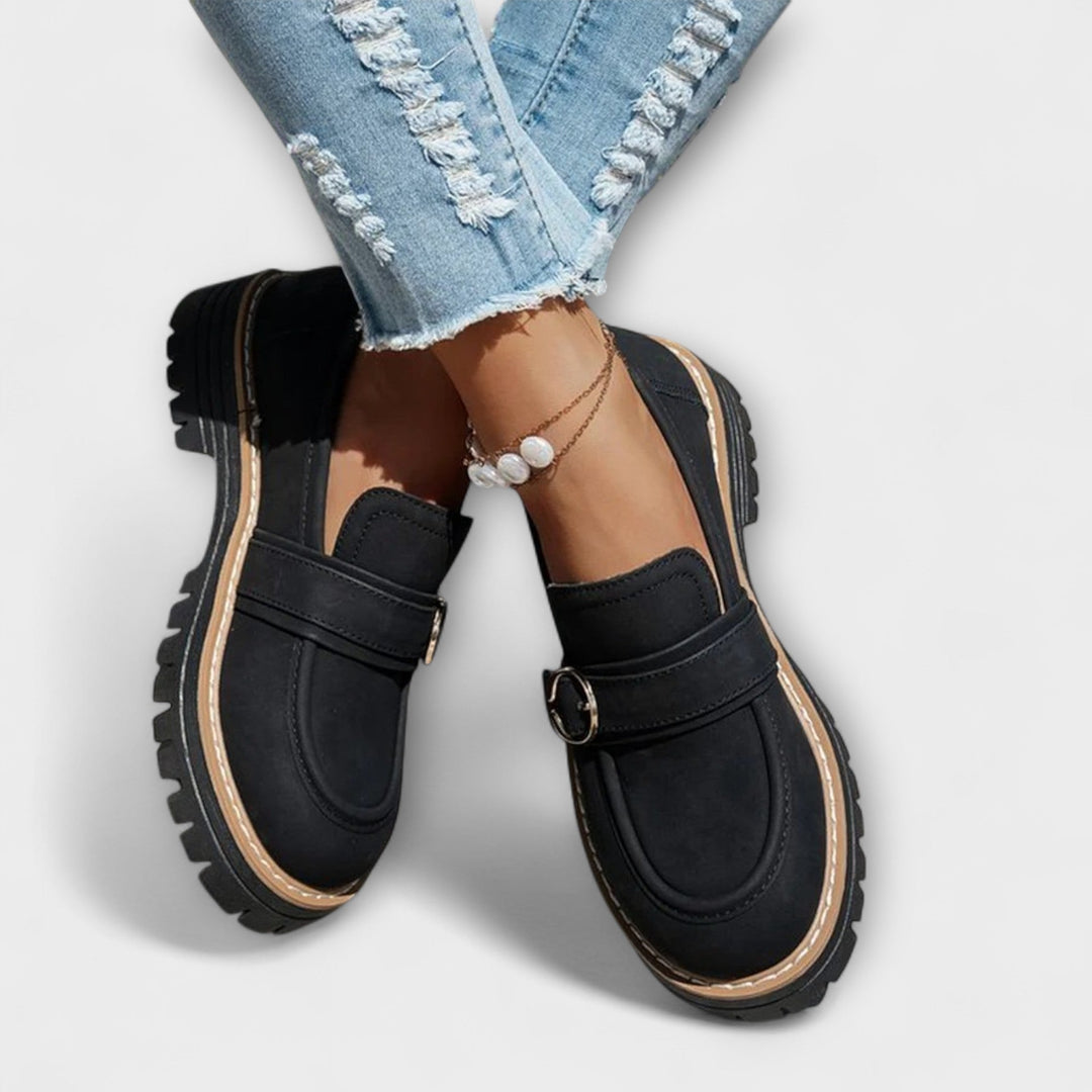 Lora™ | Sapatos Casuais com Bico Redondo