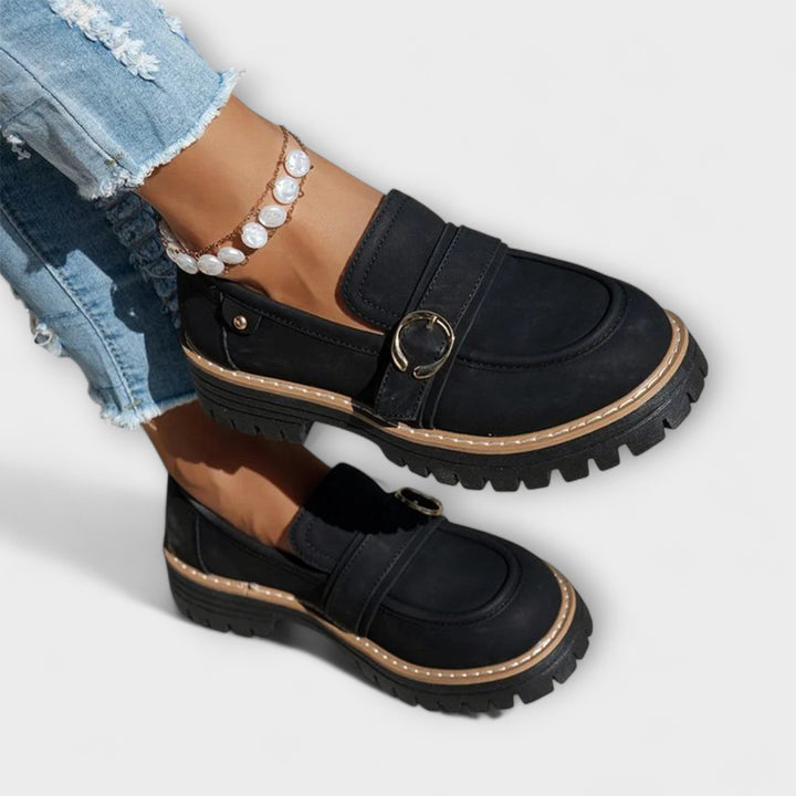 Lora™ | Sapatos Casuais com Bico Redondo
