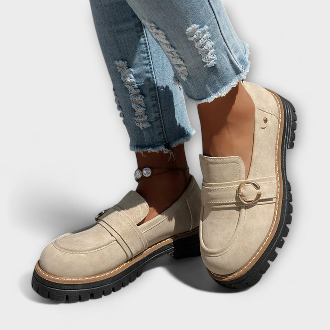 Lora™ | Sapatos Casuais com Biqueira Redonda
