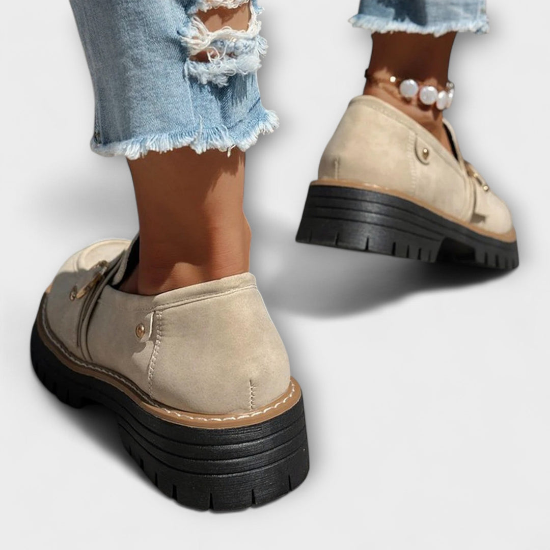 Lora™ | Sapatos Casuais com Bico Redondo