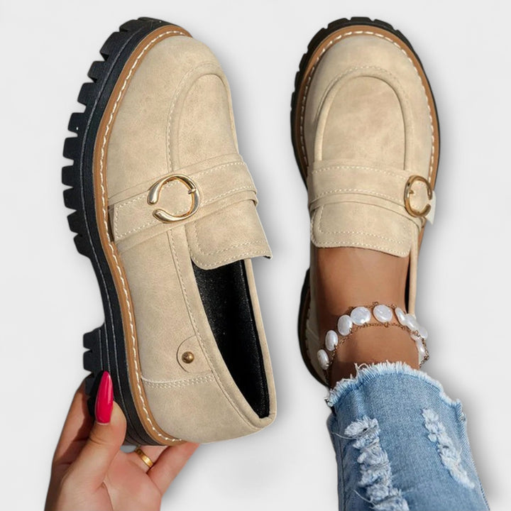 Lora™ | Sapatos Casuais com Bico Redondo