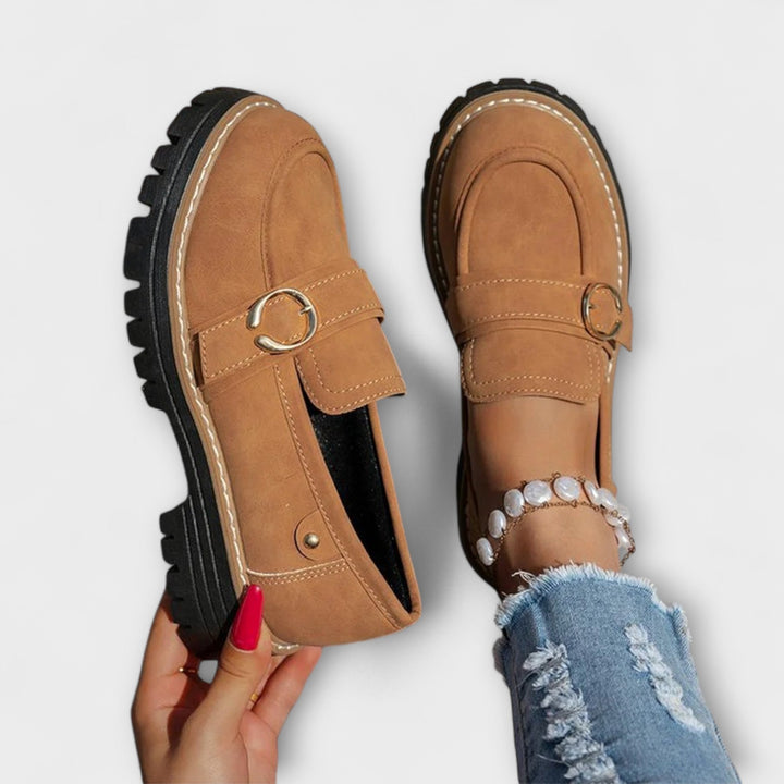 Lora™ | Sapatos Casuais com Bico Redondo