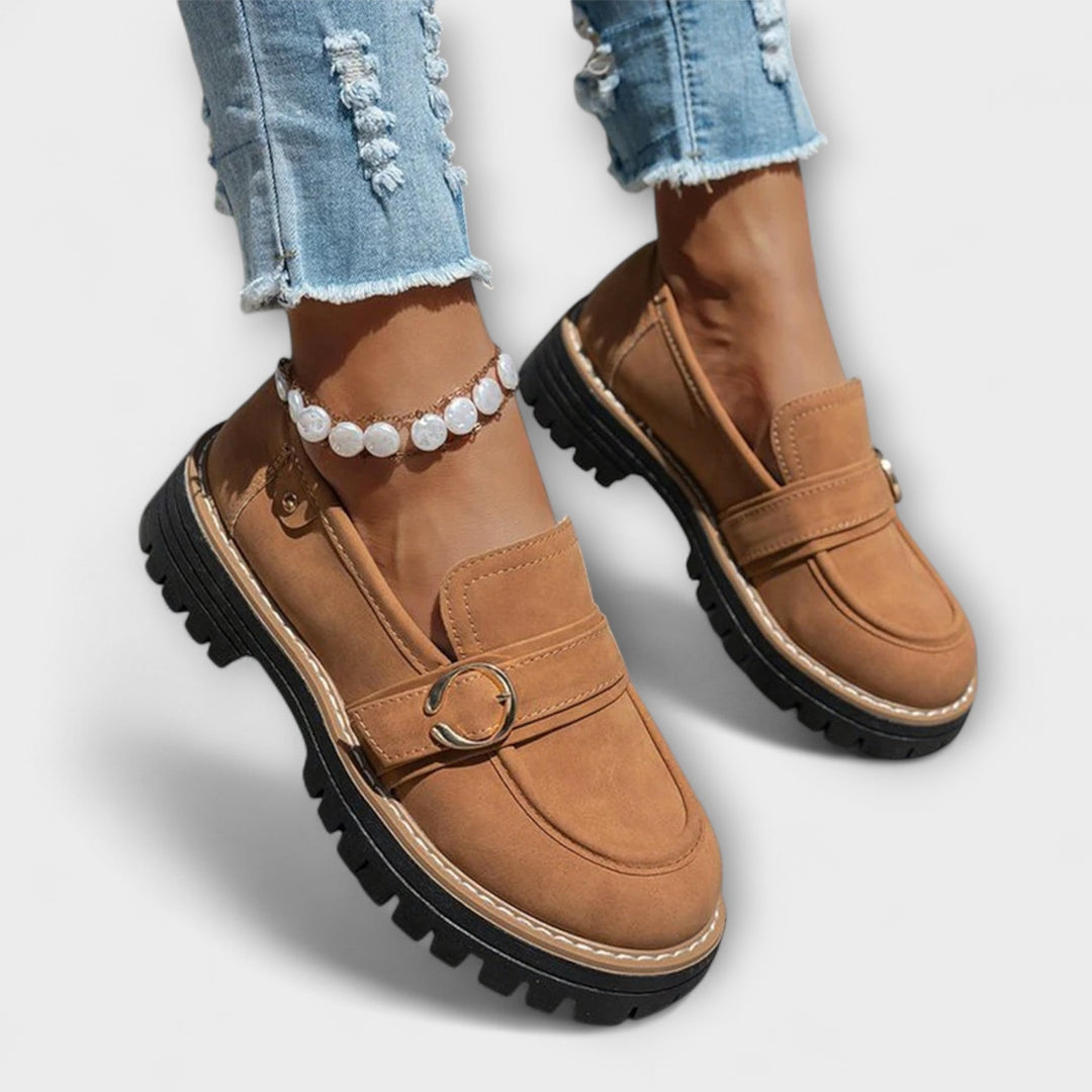 Lora™ | Sapatos Casuais com Bico Redondo