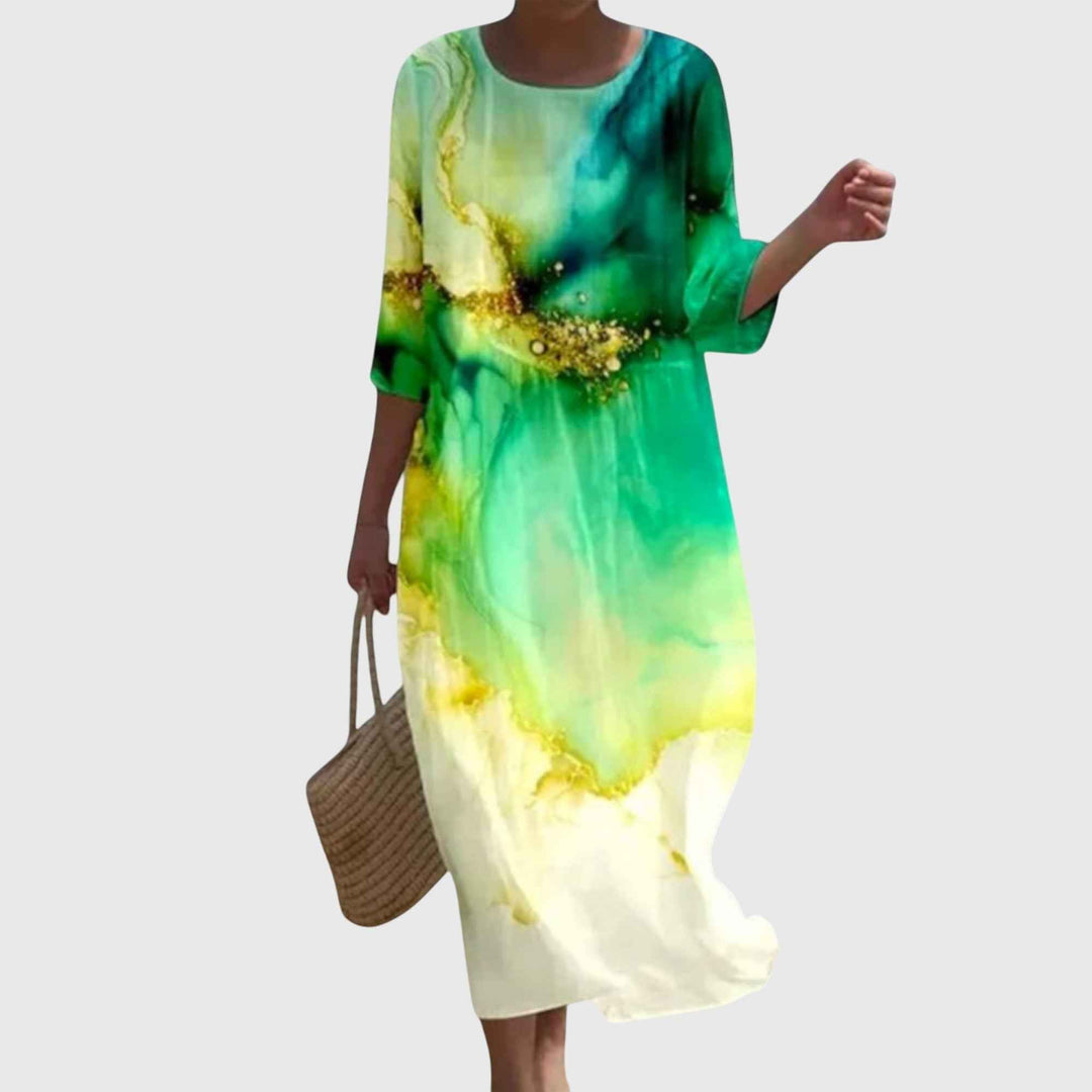 Hayley™ | Elegante Maxi Vestido de Flores