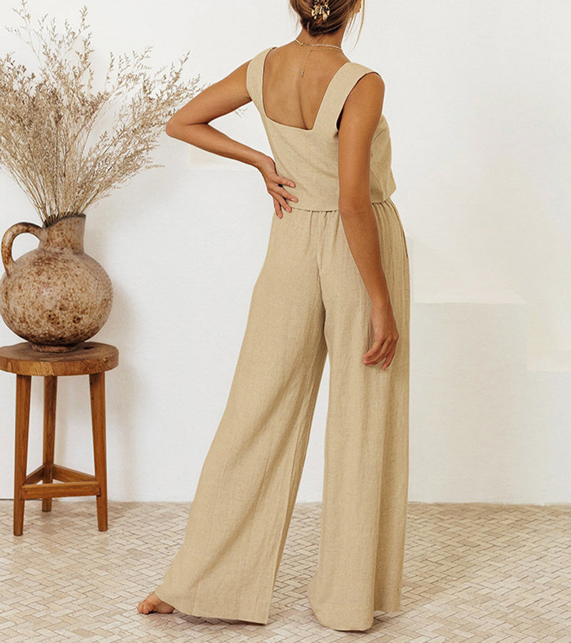 Megan - Top Minimalista e Calças Largas