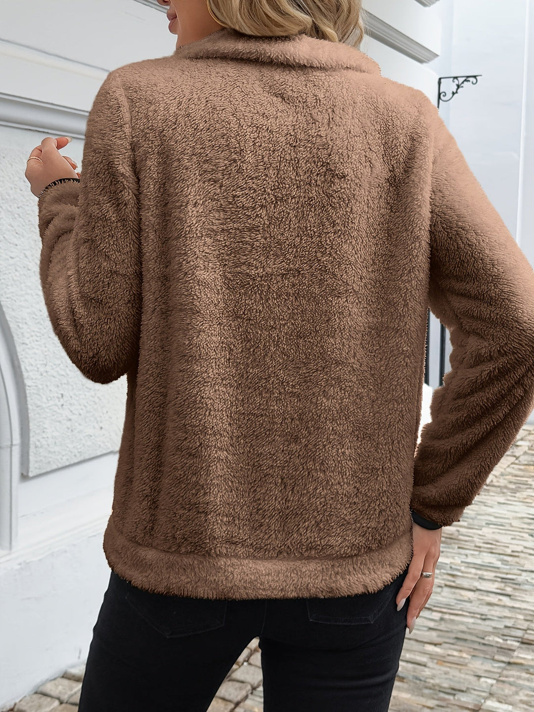 Juliette | Hoodie de rabo de cavalo com zíper curto