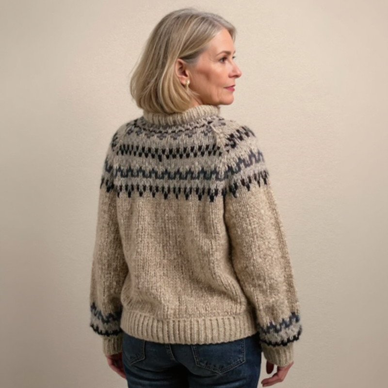 Pullover de lã islandesa clássica