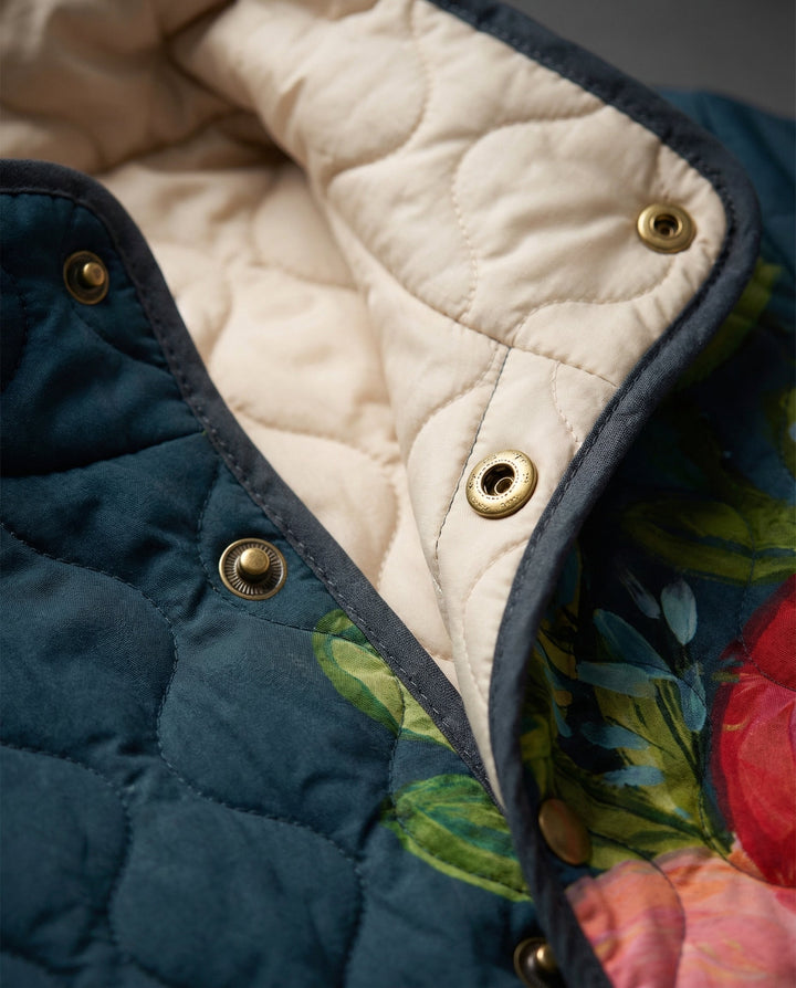 Amaya | Casaco Almofadado com Estampado Floral Vintage
