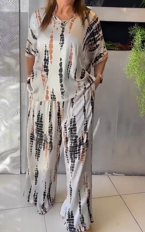 Marie - Conjunto Casual Impresso