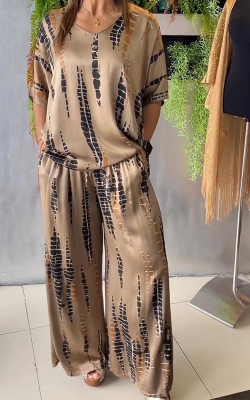 Marie - Conjunto Casual Impresso