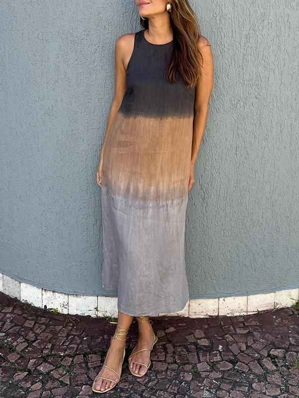 Heather - Vestido Casual em Degradê