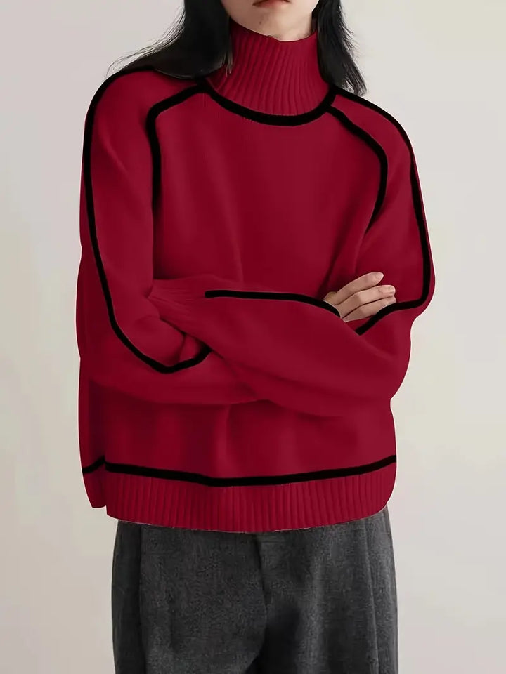 Sandrine | Pullover elegante com gola alta