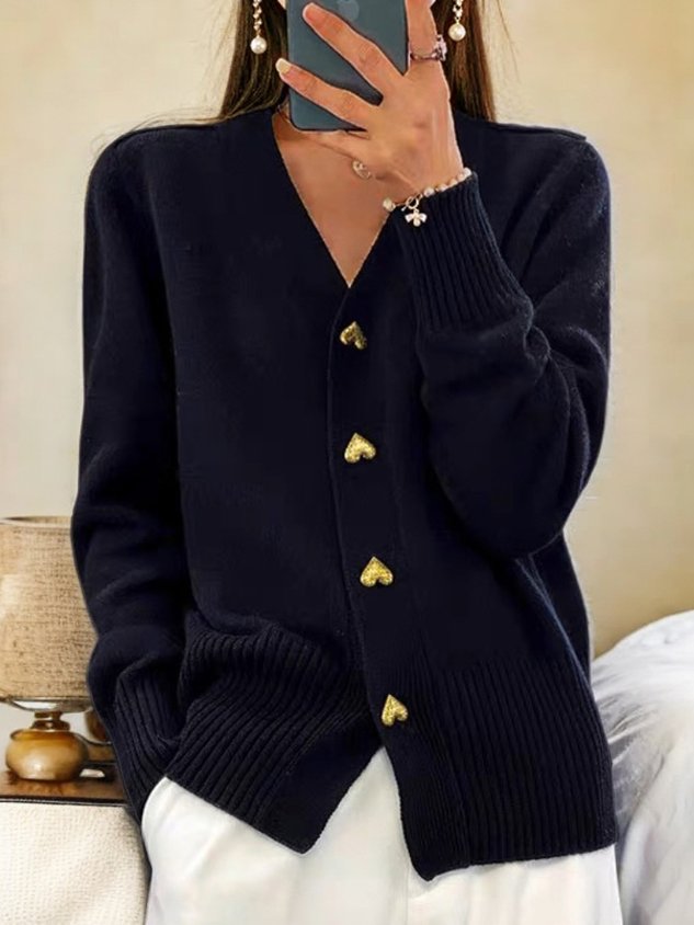 Amy | Elegante Cardigan Tricotado