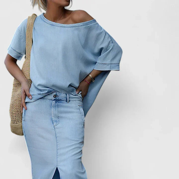 Averlynn | Elegante Conjunto de Maxi Saia