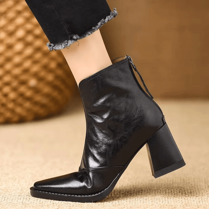 Claudia | Botins de luxo com salto médio